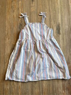 Cat & Jack Striped Sundress in Red White & Blue Stripes, 4th of July, 4T